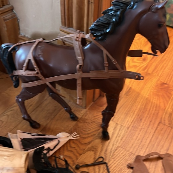 Johnny west Geronimo articulated horse and accessories - Picture 5 of 6
